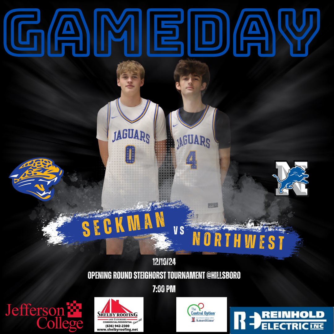 Gameday! Varsity travels to Hillsboro for the opening round of the Gene Steighorst tournament. The boys play at 7:00 pm against Northwest. 

JV travels to Lindbergh to play at 5:30 pm. 
 
9th travels to Herculaneum to play at 5:30 pm as well.