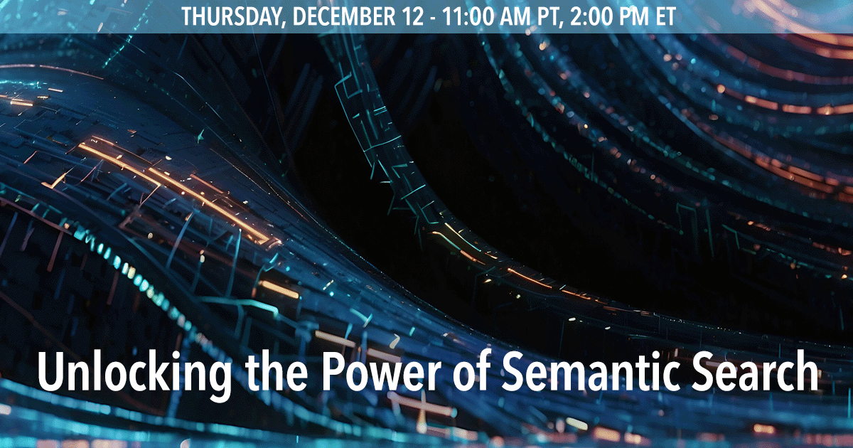 KMWorldMagazine's tweet image. Unlock the power of #SemanticSearch! Join us for a special webinar with the pros from @cratedb and @searchblox as they explore key technologies &amp;amp; practices for success. Reserve your spot now! ow.ly/nyBf30sIqRY