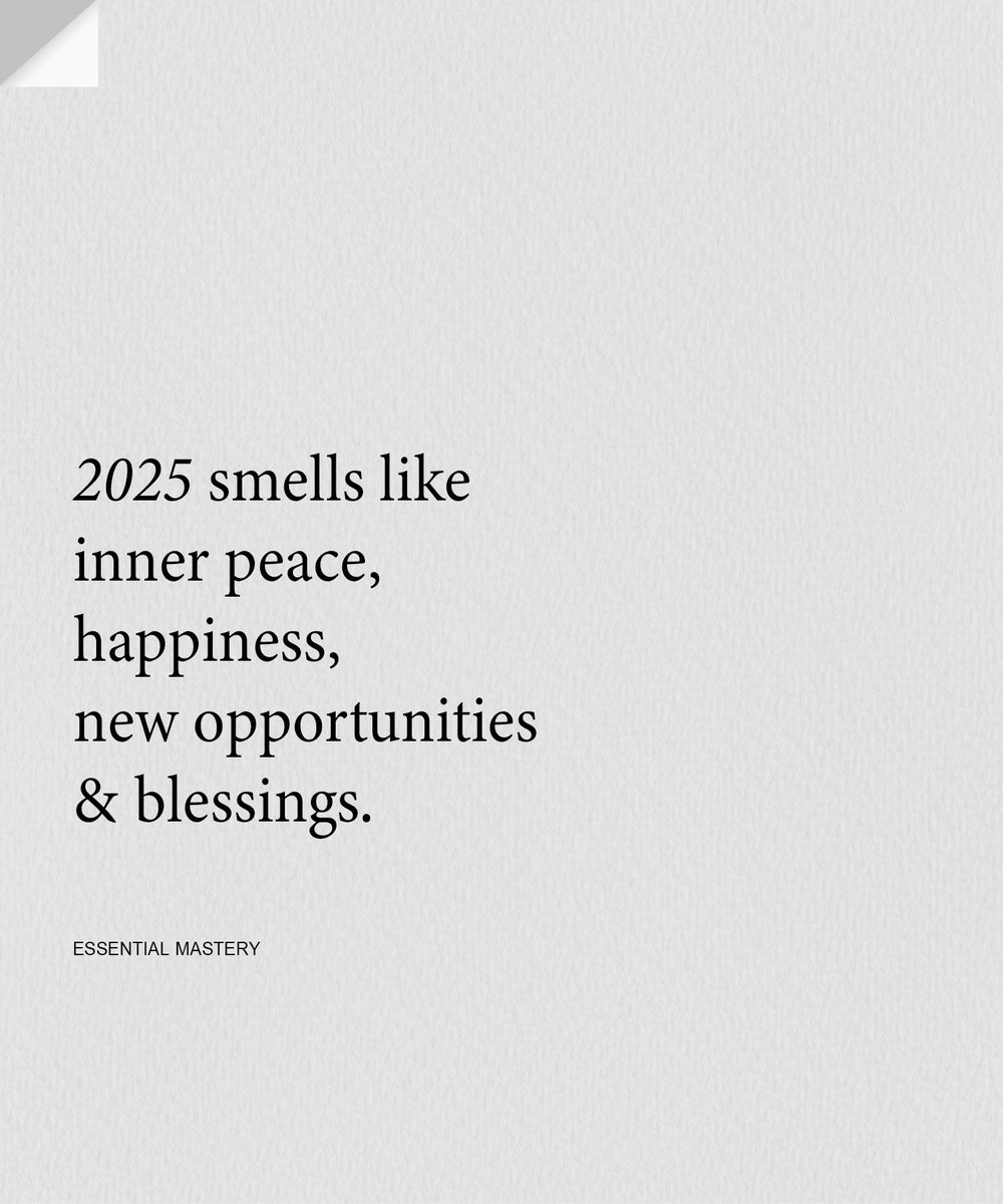 EssentialMastry's tweet image. what i wish for 2025…
