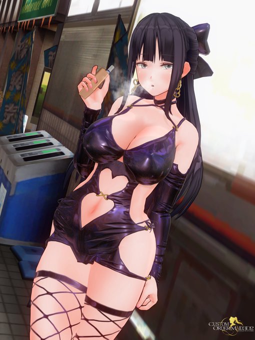 清楚っぽいのにスケベな格好のお姉さんが電子タバコ吸ってるとスケベだよねっていうソレ。 