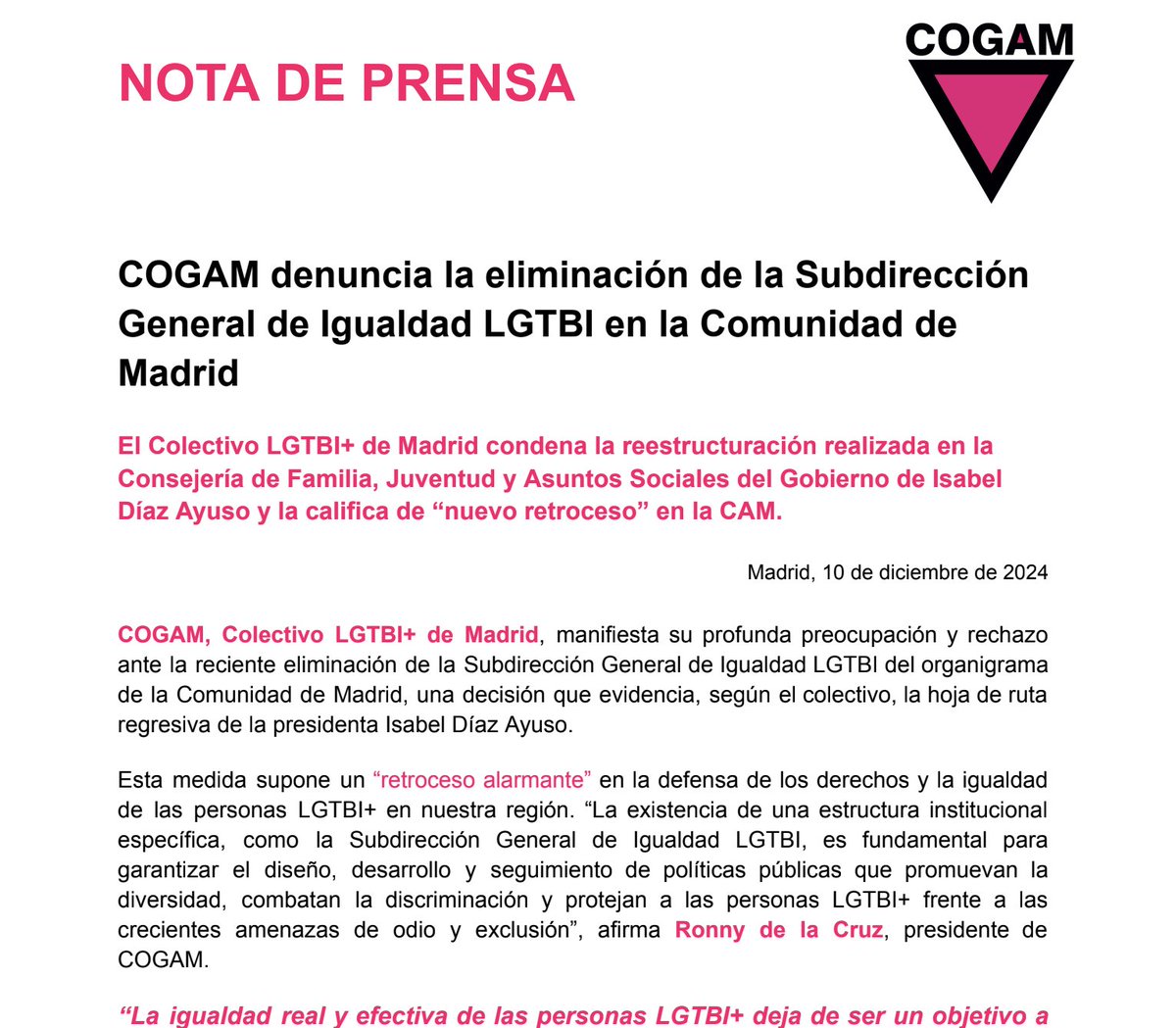 COGAM tweet media