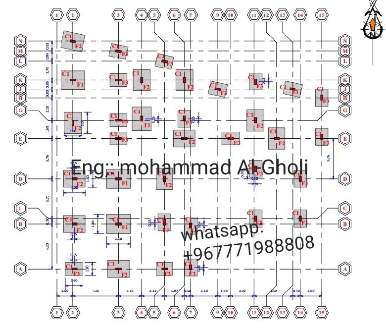 نموذج من مخطط انشائي ( أعمال سابقة )
WhatsApp: +967771988808