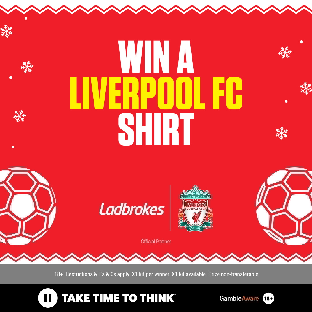 LIVERPOOL FC FANS! 🔊 

Day 10 of Ladvent is for you! 🎁 As the Official Sports Betting Partner of Liverpool FC we're giving away a home jersey!

For your chance to win, all you have to do is…

✅ Follow us @ladbrokes 
✅ LIKE &amp; RETWEET this post
✅ Tag a Liverpool FC fan in the