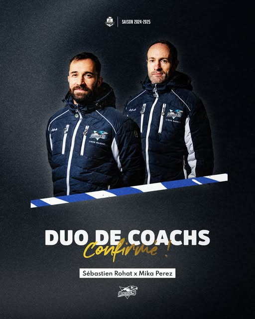 GapHockeyTV's tweet photo. COMMUNIQUE RAPACES 

Sébastien ROHAT et Mickael PEREZ resteront bien en place sur le banc des Rapaces jusqu'à la fin de la saison ! https://t.co/kGdVq9dRES