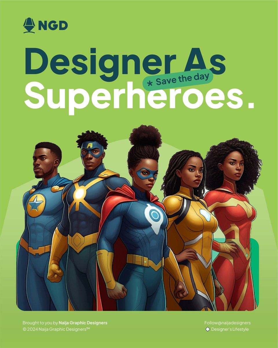 ngdznrs's tweet image. I designers were superheroes.

A thread 🧵

.
#NGD #CreativeSuperpower #CreativeAbilities