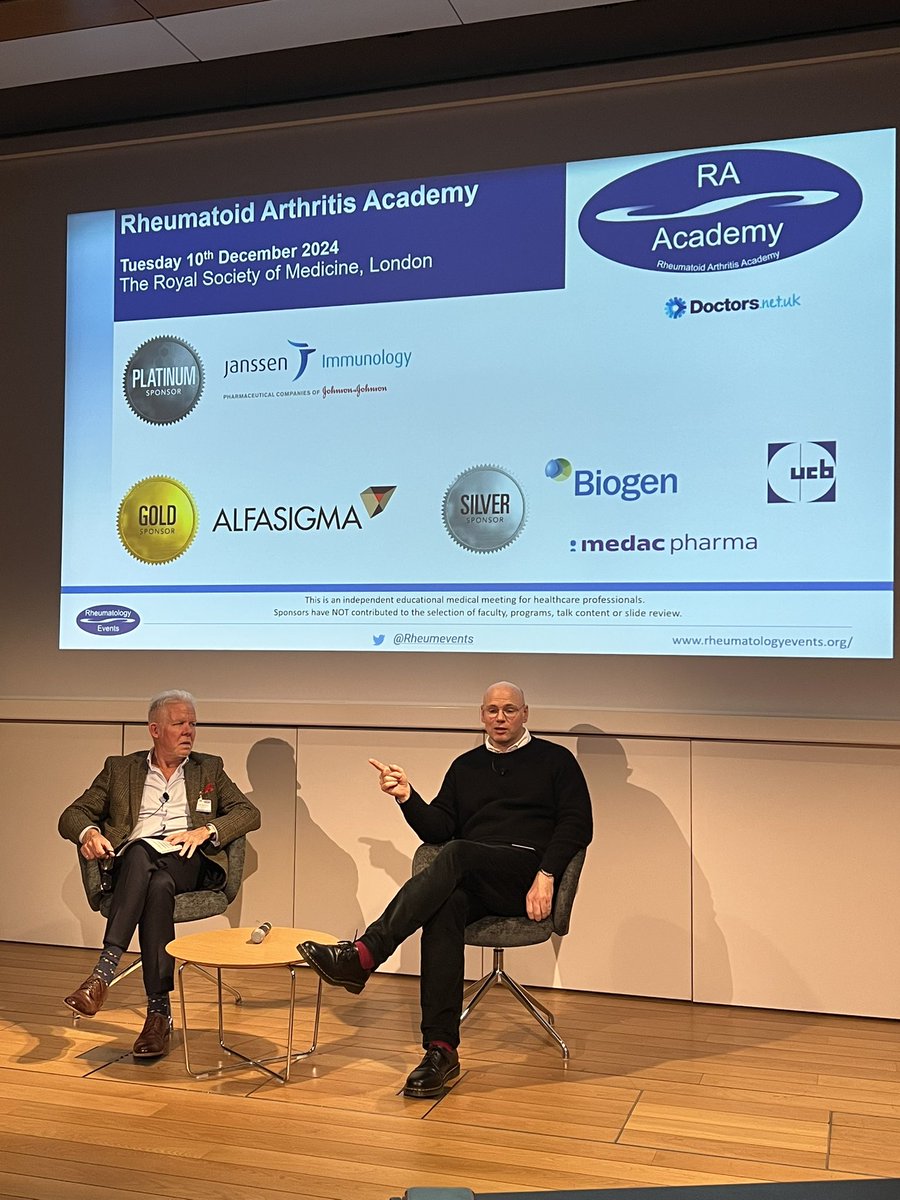 Great day of learning about all things Rheumatoid Arthritis. Thanks to these two amazing persons! <a href="/Rheumevents/">Rheumatology Events</a> 

#RAAcademy #RoyalSocietyofMedicine