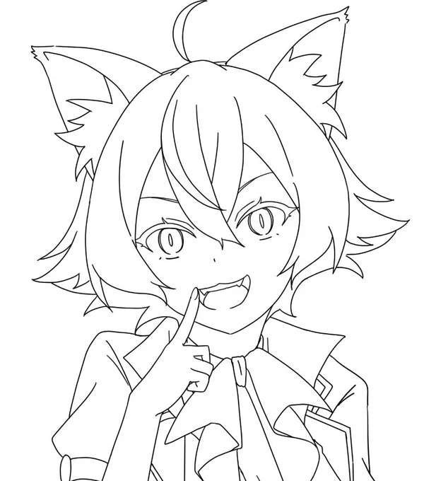 顔可愛く描けた気がする。 