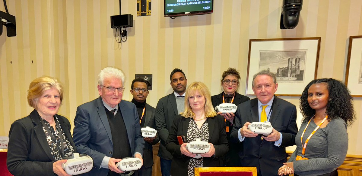 rowenakahsay's tweet photo. 1. On the Day of Commemoration and Dignity of Victims of Genocide, @DavidAltonHL  hosted a viewing for "Remember Tigray" - the VR film honours Mahlet, survivor of CRSV -  by Tedros G. Belay &amp; Fetsum B. Woldearegay, script by Dr. Charlotte Touati &amp; Meareg Tewolde https://t.co/pIr9gJZ637