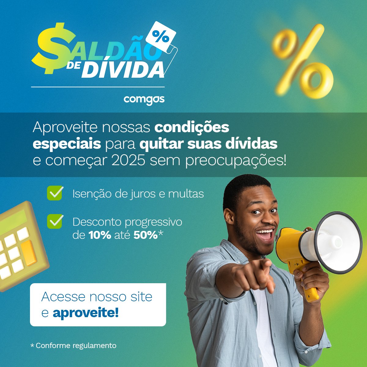 Aproveite o último mês do ano e comece 2025 sem dívidas! 🤑 ​

Transforme suas finanças e entre no novo ano com o pé direito. ​

Confira as condições no link: bit.ly/48C7qBr