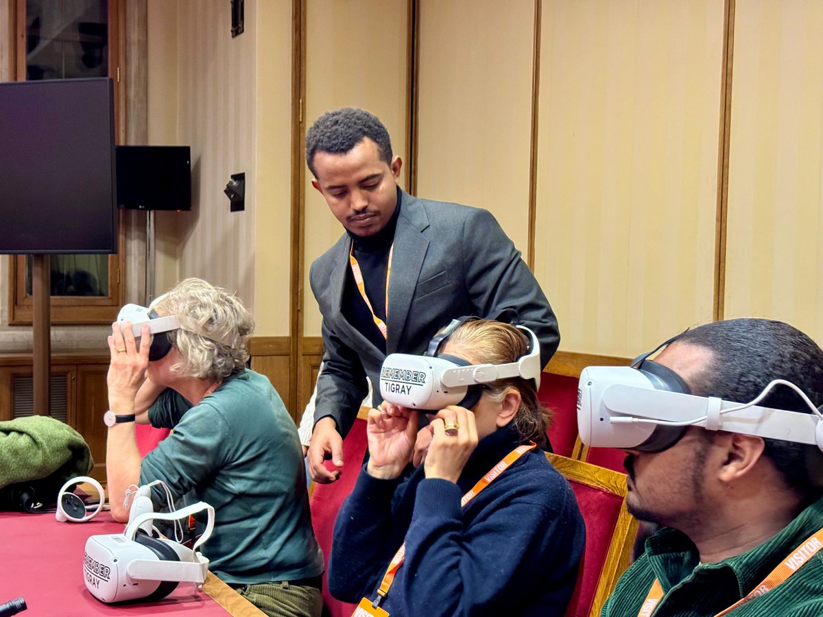 rowenakahsay's tweet photo. 1. On the Day of Commemoration and Dignity of Victims of Genocide, @DavidAltonHL  hosted a viewing for "Remember Tigray" - the VR film honours Mahlet, survivor of CRSV -  by Tedros G. Belay &amp; Fetsum B. Woldearegay, script by Dr. Charlotte Touati &amp; Meareg Tewolde https://t.co/pIr9gJZ637