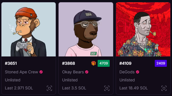 Thank you <a href="/MagicEden/">Magic Eden 🪄</a> for the $ME i received today

I had to pay my respects by buying some OG NFTs

Otherwise we wouldnt be here today without the journey we have already started. <a href="/StonedApeCrew/">Stoned Ape Crew</a> <a href="/okayxyz/">Okay</a> and <a href="/DeGodsNFT/">DeGods</a> were always some of my favorite projects. 🫡