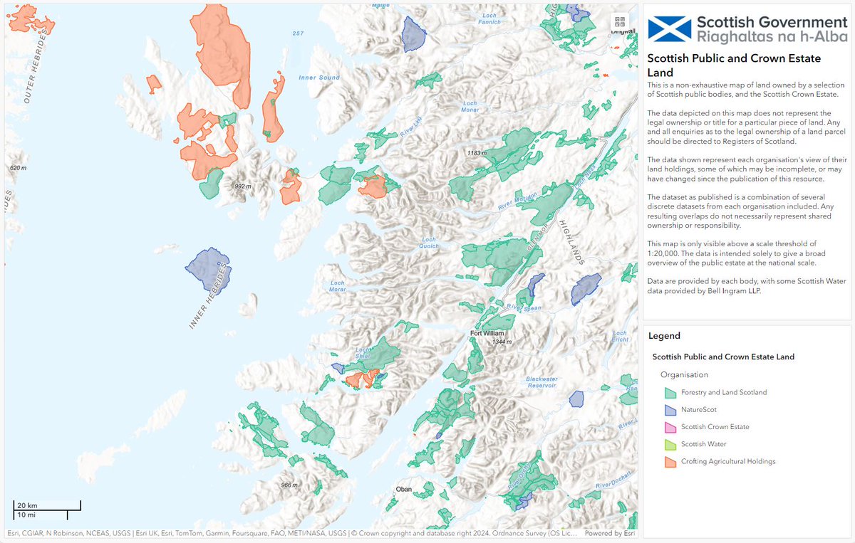Scot Gov Rural (@scotgovrural) on Twitter photo A new interactive map showing the extent of publicly-owned land & land managed by Scottish Crown Estate, has been created by <a href="/scotgov/">Scottish Government</a>. Rural Sec <a href="/MairiGougeon/">Mairi Gougeon</a> said it will let people explore site information, including its ownership and size.
👉ow.ly/FqLP50Uobc1 A new interactive map showing the extent of publicly-owned land & land managed by Scottish Crown Estate, has been created by <a href="/scotgov/">Scottish Government</a>. Rural Sec <a href="/MairiGougeon/">Mairi Gougeon</a> said it will let people explore site information, including its ownership and size.
👉ow.ly/FqLP50Uobc1