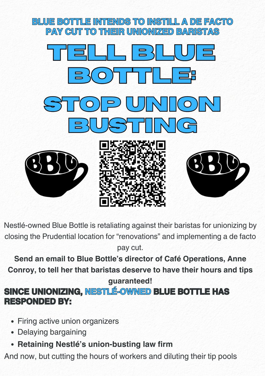 Blue Bottle Independent Union tweet media