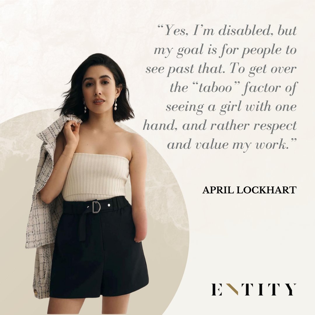 April Lockhart is breaking barriers in fashion and advocacy. Born with a limb difference, she’s proving talent matters more than labels. 💪✨ #RepresentationMatters #BreakingBarriers