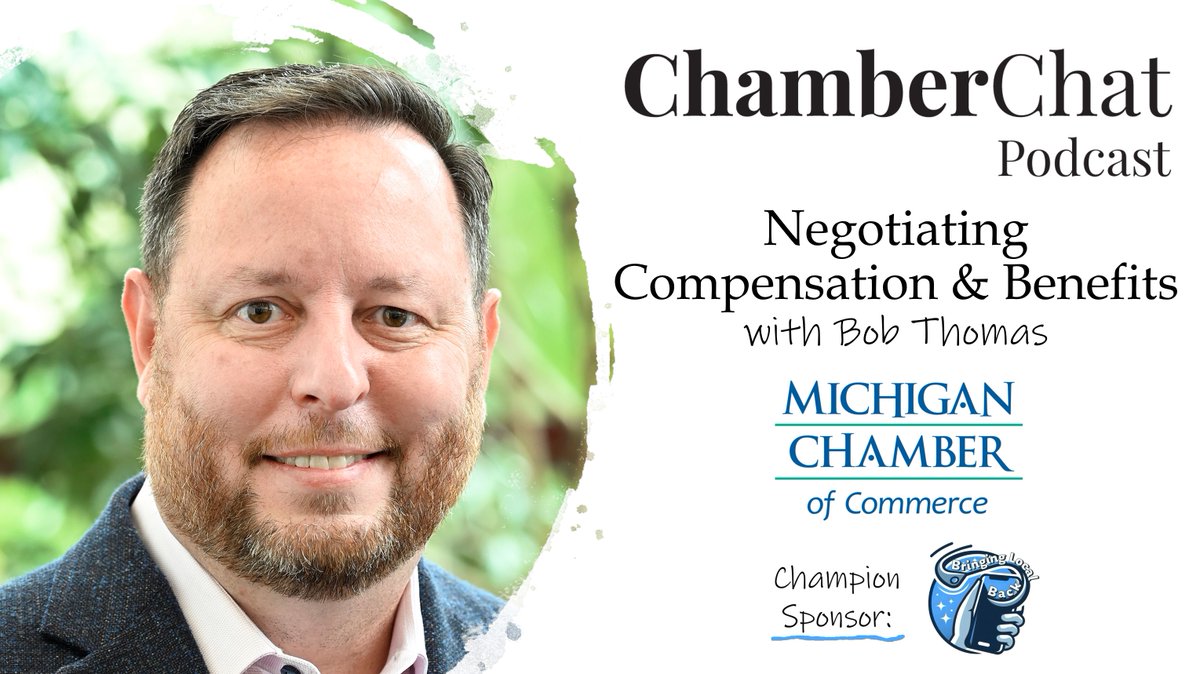 Chamber Chat Podcast (@chatchamber) on Twitter photo Bob Thomas, COO of <a href="/MIChamber/">Michigan Chamber of Commerce</a>, shares strategies for negotiating compensation and benefits in the chamber industry.
Gain insights on market rates, performance bonuses, and career growth. Listen now: chamberchatpodcast.com/episode307 Bob Thomas, COO of <a href="/MIChamber/">Michigan Chamber of Commerce</a>, shares strategies for negotiating compensation and benefits in the chamber industry.
Gain insights on market rates, performance bonuses, and career growth. Listen now: chamberchatpodcast.com/episode307
