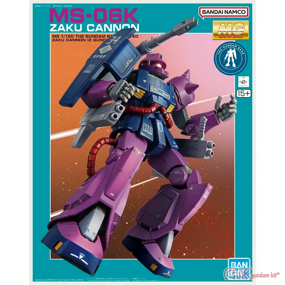 Gundamkit's tweet photo. 🚨 Preorder alert! 🚨 Get the limited edition MG 1/100 Gundam Base MS-06K Zaku Cannon (Z Gundam Ver.) by Bandai starting at HKD 792. Includes nostalgic packaging, decals, and tons of weapons! Don't miss out! #高達模型 #Gundam #gunpla #bandai #gundamstagram #comingsoon https://t.co/4KKKKlOZRc