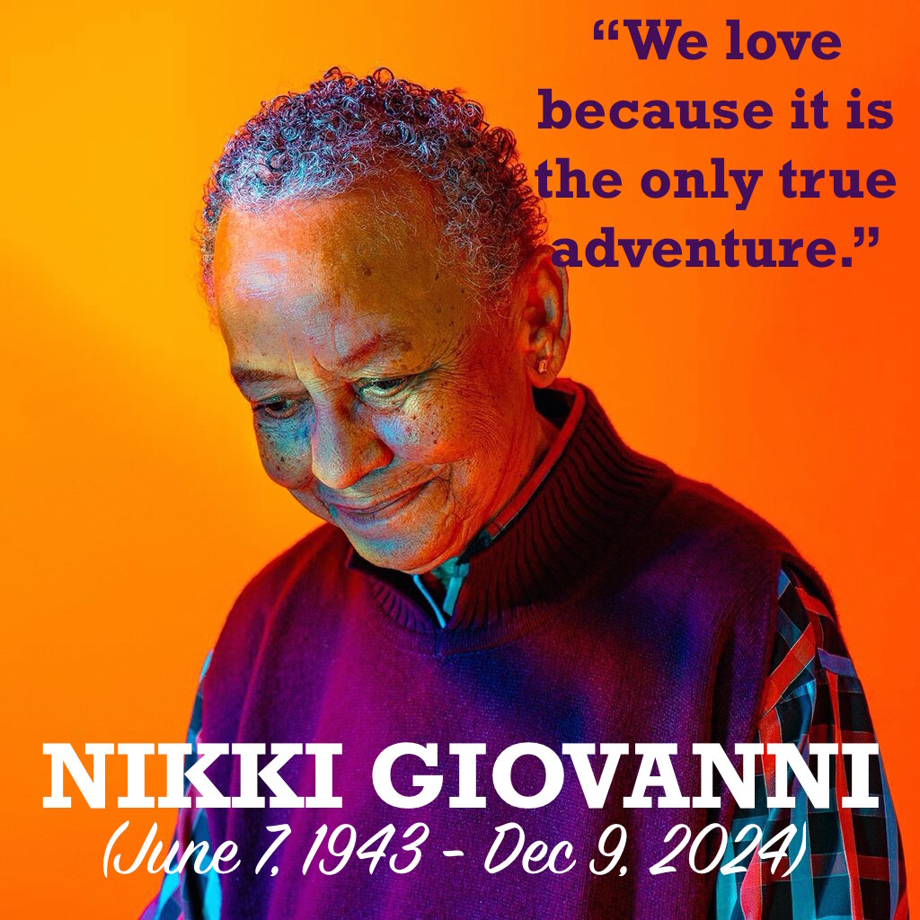 Rest in perfect peace, Amen #NikkiGiovanni