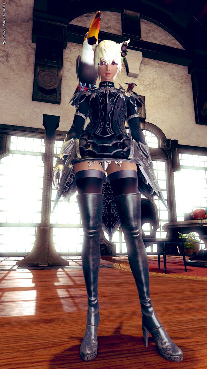 FF14「FF14、PvPポイントが貯まったのでヴァイパーのハイアラガン装備一式を交換して」|青龍彡🍙のイラスト
