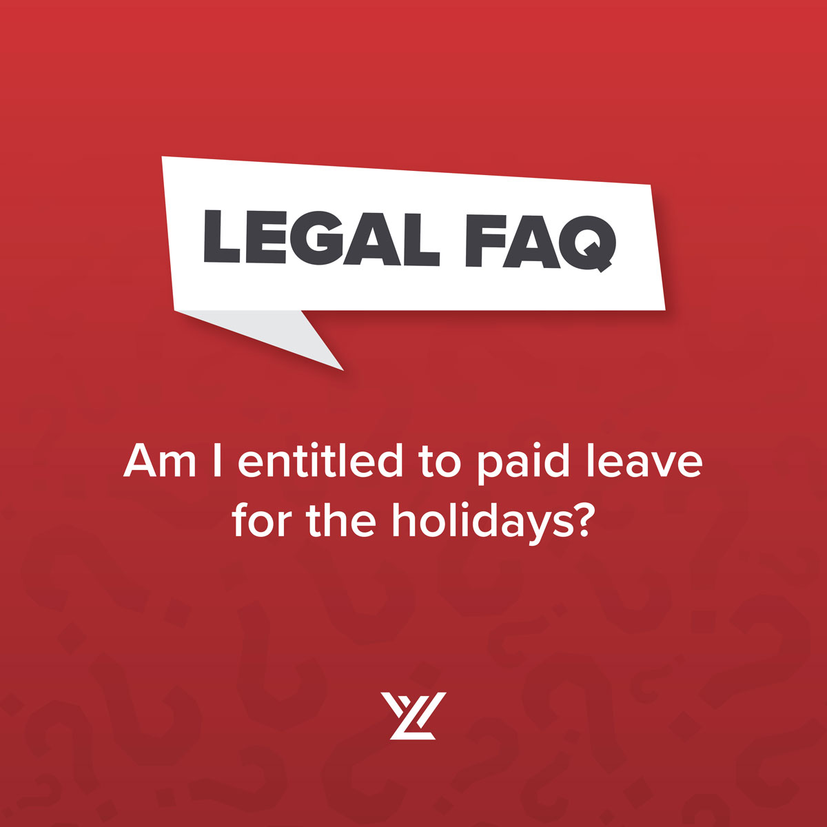WalcheskeLuzi's tweet image. #LegalFAQ: State law requires public employers to provide paid leave for state holidays, such as Christmas Eve and New Year&apos;s Eve. However, private employers are not required to do the same, even though they often will.

#WalcheskeLuzi #EmploymentLaw #HolidayPay #HolidayLeave