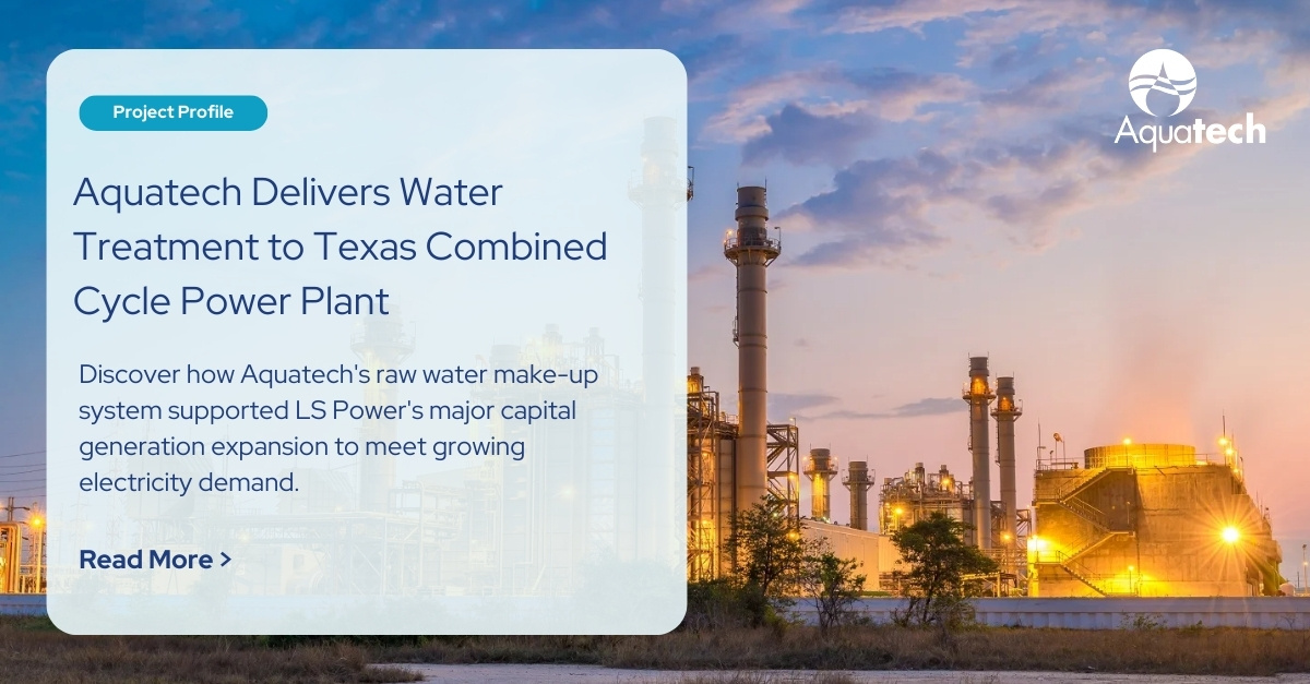 To meet rising electricity demand, LS Power, Texas' largest generation and transmission cooperative, expanded its capacity with a 620 MW natural gas plant. They contracted Aquatech to design advanced water treatment systems for Unit 1 &amp; 2. 

Read more: hubs.ly/Q02-WGjH0...