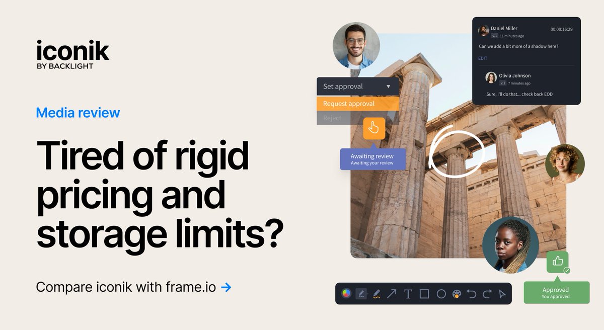 With iconik, you get flexible pricing and scalable storage that grows with your team. See the difference for yourself! hubs.ly/Q02-9Sf10

#MediaManagement
