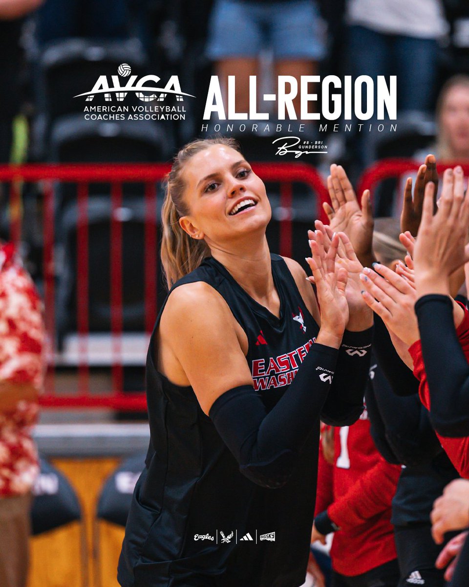 The accolades keep rolling in for Gunderson! 
#GoEags #NCAAVB