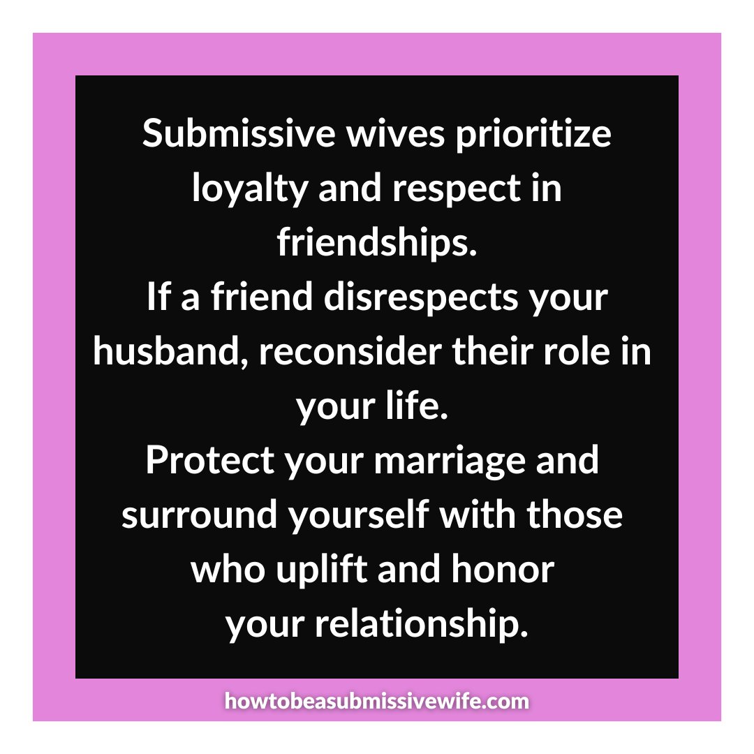 howtobeasubwife's tweet photo. Submissive wives prioritize loyalty and respect in friendships. If a friend disrespects your husband, reconsider their role in your life. Protect your marriage and surround yourself with those who uplift and honor your relationship.

#SubmissiveWife #Respect #MarriageFirst https://t.co/GOeEcY0xY7