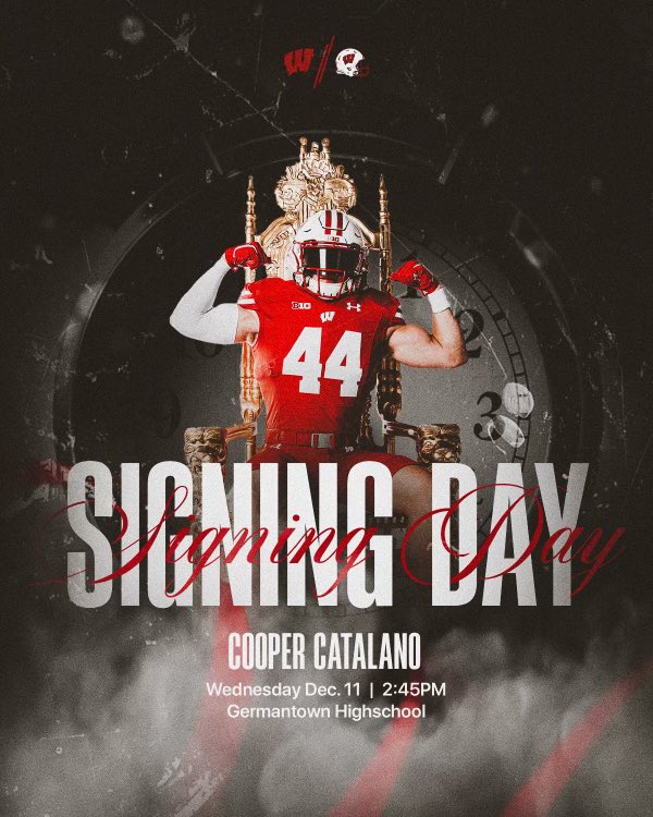 I will be signing my National Letter of Intent to Wisconsin at 2:45 in the PAC at Germantown High School. Anyone is welcome!