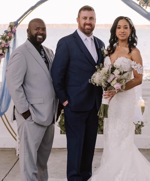 ManMythMosquito's tweet image. Do you believe me now? I’m officially an ordained minister. Glad my brotha allowed me to marry him and his bride. Thank you Matt and Julie on being my first and giving me the honor on your special day. #ordained #wedding #love