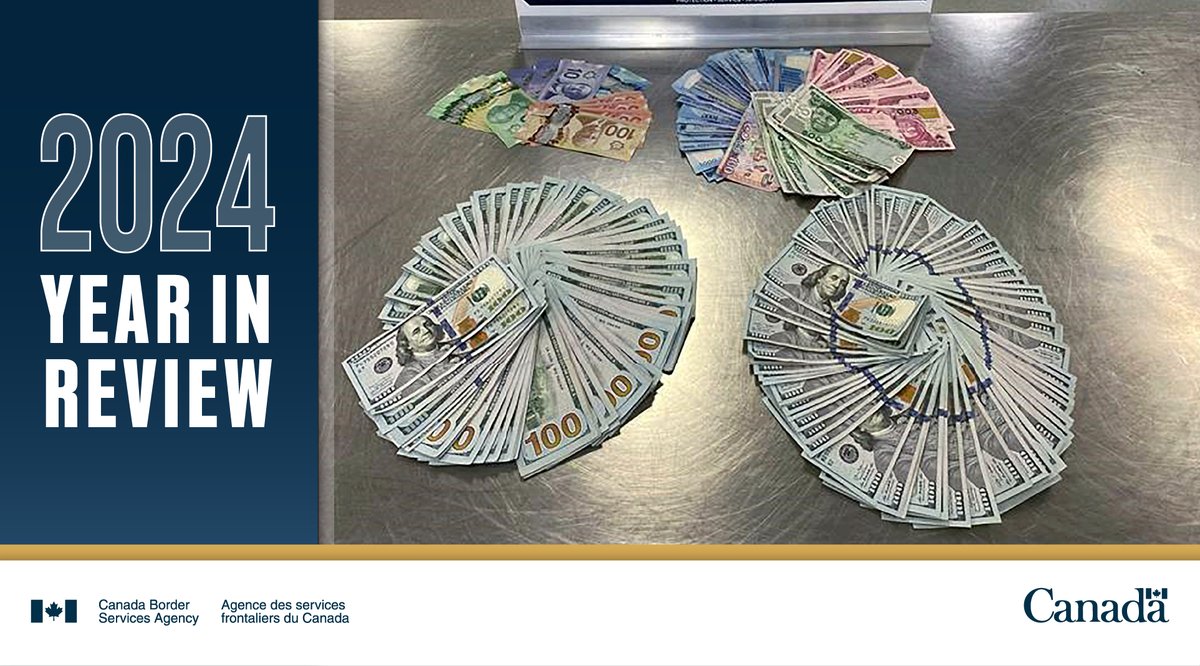 CanBorderPRA's tweet photo. From Jan to Oct, #CBSA in the #PrairieRegion seized more than $6.8M CAD from travellers, including over $100K in suspected proceeds of crime.
Learn more: https://t.co/ZjoADAGhOT
#ProtectingCanadians #YearInReview https://t.co/ZrzdUoNV06