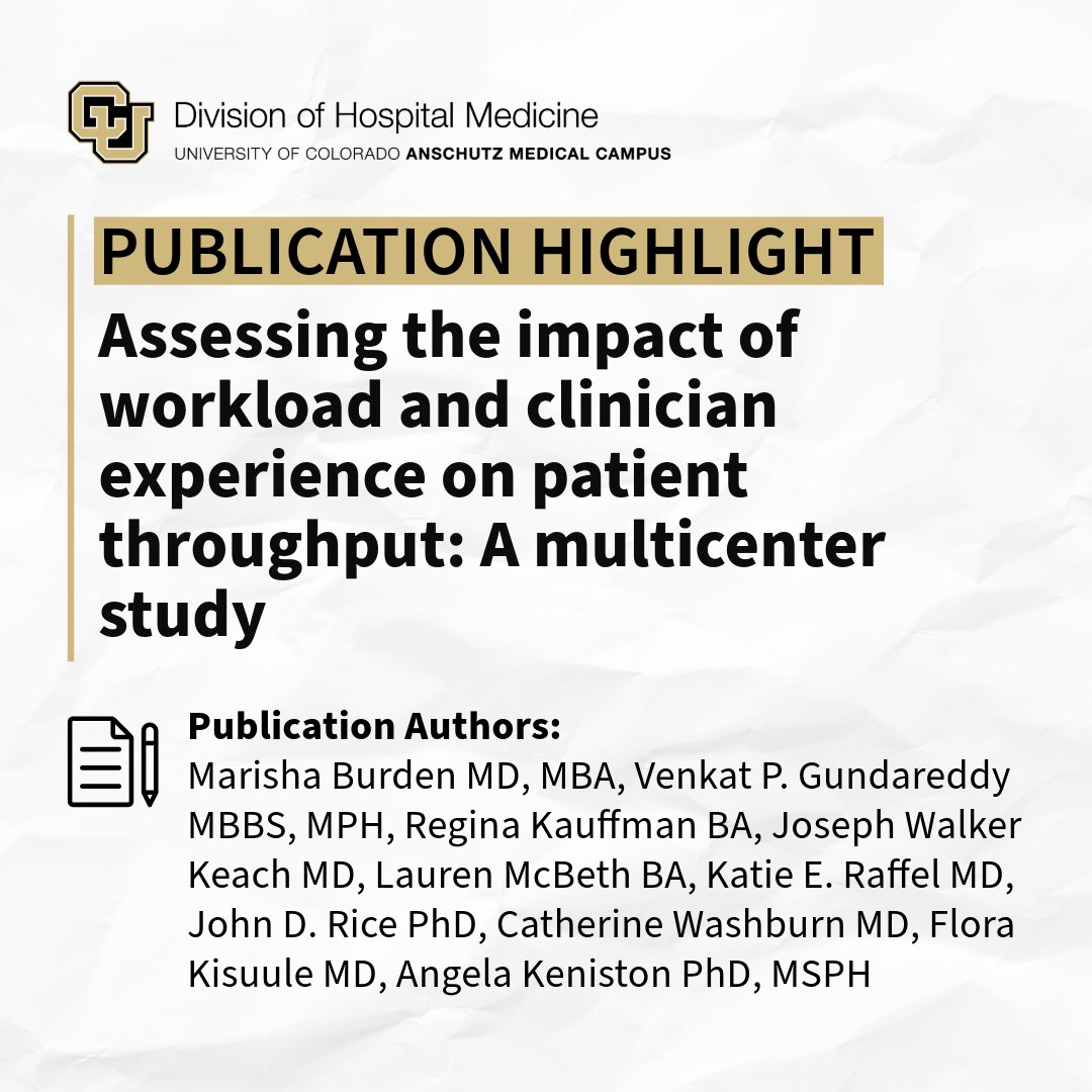 📊 New research assesses the impact of workload and clinician experience concerning hospital length of stay (LOS). This study reveals that balancing workload and leveraging seasoned providers may improve efficiency.

Read more here ➡️ bit.ly/3ZMI29x #HealthcareResearch