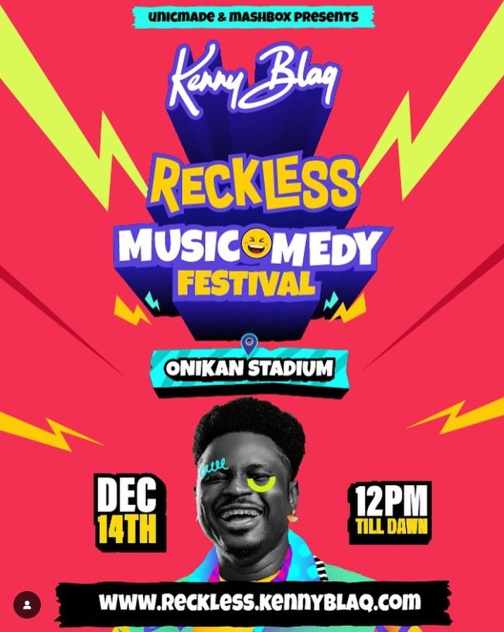 afrikaanspectiv's tweet photo. This Saturday, Kenny Blaq's RECKLESS Music Comedy Festival promises an unforgettable experience, marking a game-changing moment in African entertainment and culture.
#IAmReckless #kennyblaqMusicomedyFestival
@Kennyblaqmcfr https://t.co/SwM0rYe7OG