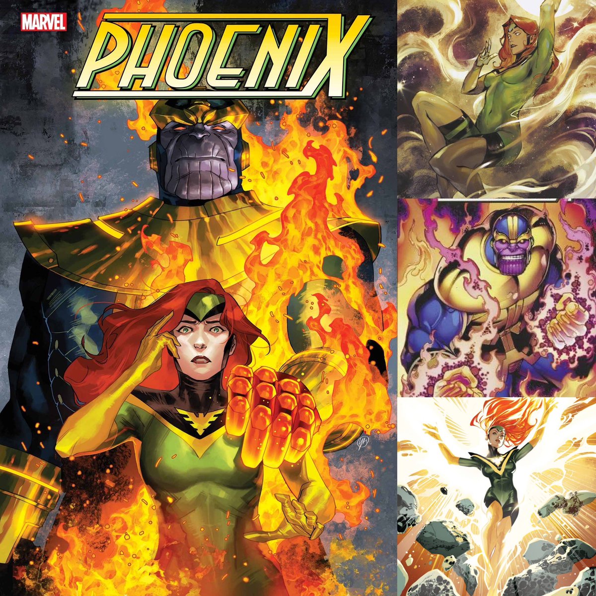 New ✨#MarvelCosmic✨ #comics this week for #NCBD (12/11/24)
✨
Phoenix #6
✨
W-#StephaniePhillips,A-#MarcoRenna
✨
A-#YasminePutri
B-#JessicaFong
C-#MarkBagley
D-#PabloVillalobos
✨
#JeanGrey #Thanos #Nova #Marvel #MarvelComics