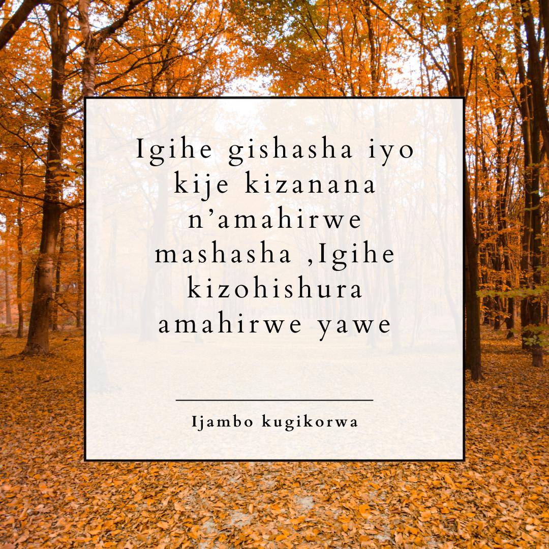 MorningBurundi's tweet photo. Igihe gishasha iyi kije kizanana n'amahirwe mashasha. Igihe kizohishura amahirwe yawe. #IjamboKugikorwa https://t.co/0MZIxusbZL