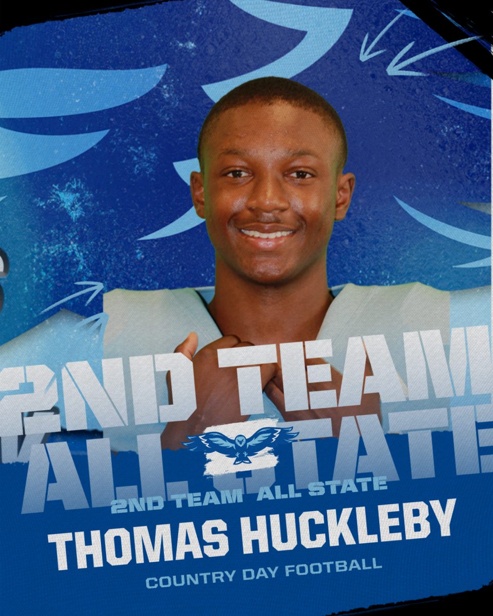 Congratulations Thomas Huckleby for being names 2nd Team All State in Football