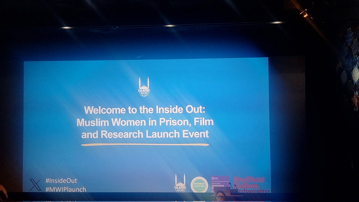 A brilliant evening attending the screening of a powerful 
documentary led by Dr Sofia Buncy <a href="/MWIPproject/">Dr Sofia Buncy MBE DL</a>

Determination on raising awareness &amp; giving Muslim women who have been in prison a space to be heard while also facilitating change for the better is clear 

 #InsideOut