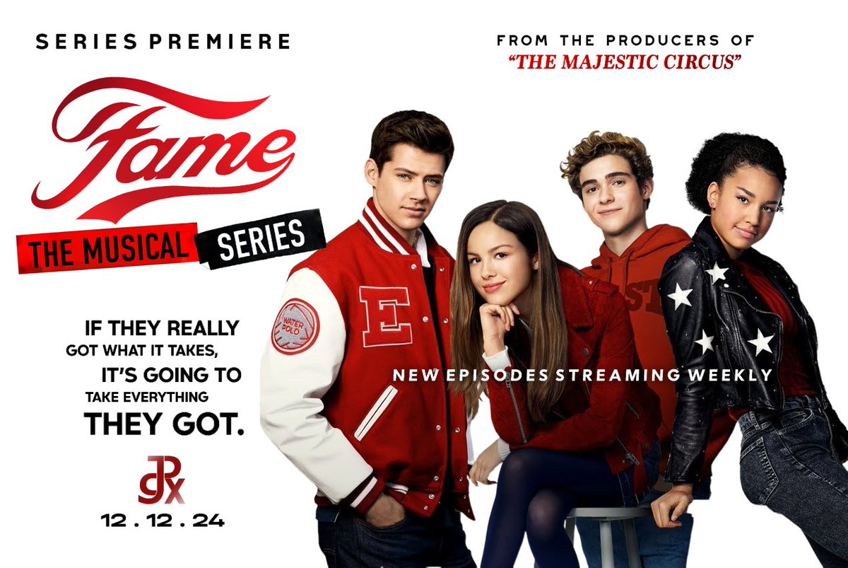 FameJCPx's tweet photo. As you know, the SERIES PREMIERE of #FameTMS debuts on @JCPXtra this Thursday, December 12. However, instead of all 10 episodes streaming at once, the series will now stream weekly. Get ready for each week to be a musical adventure! Save to your watch list now! 2 more days! 🙌 https://t.co/gSIAtuTMQf