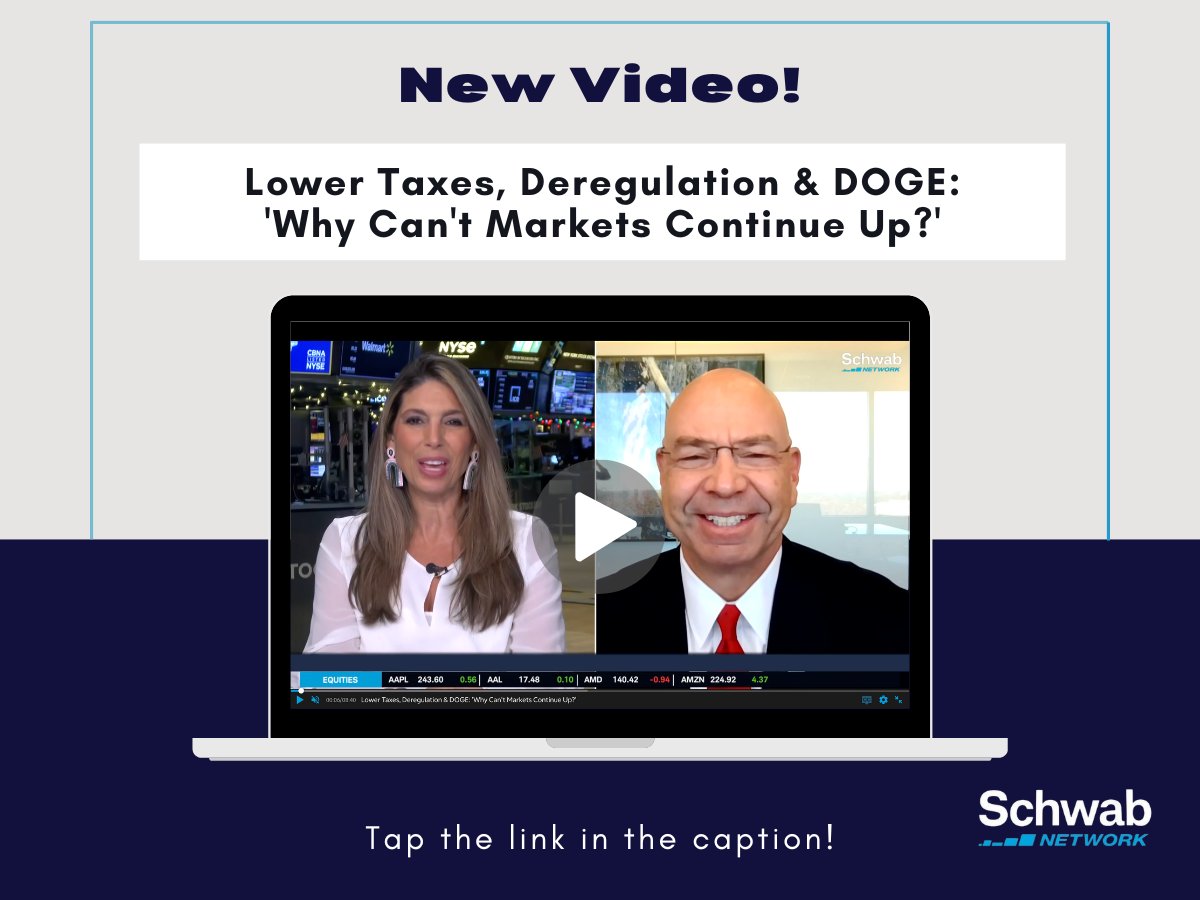 tyjyounginc's tweet photo. Ty J. Young appeared on the Schwab Network to dive into Lower Taxes, Deregulation, and DOGE, addressing the big question: Why Can’t Markets Keep Climbing? Watch the full interview here: https://t.co/nUWl4cYwnc https://t.co/MacAgumdG8