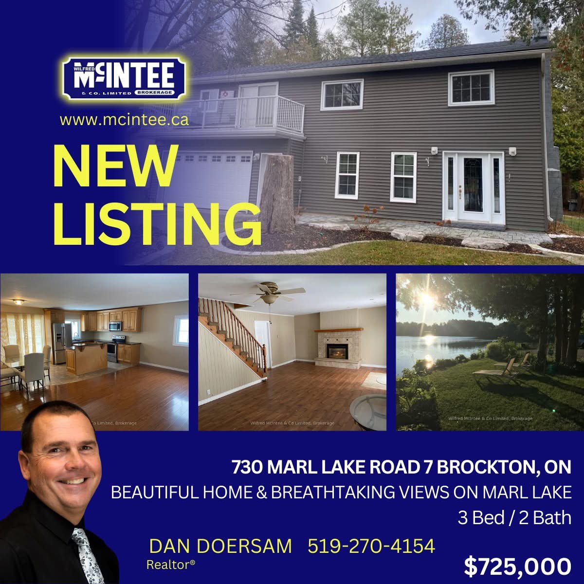 Wilfred_McIntee's tweet photo. 🔵 NEW LISTING

🏡 Beautiful home located on Marl Lake, with 2 gas fireplaces &amp; a lovely interior &amp; stunning lake views long!
📍 730 Marl lake Road 7 Brockton, ON
💲 725,000

🛏 3 Bed
🛁 2 Bath

📱 Dan Doersam 519-270-4154

🏡 MLS X11883583
🛜 https://t.co/ef7ChXRztv https://t.co/7DguB9vB6E