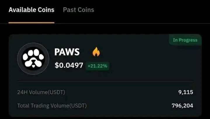 DurovPD's tweet image. $PAWS 🔥

Repost this tweet if you are excited for #PAWS 😍