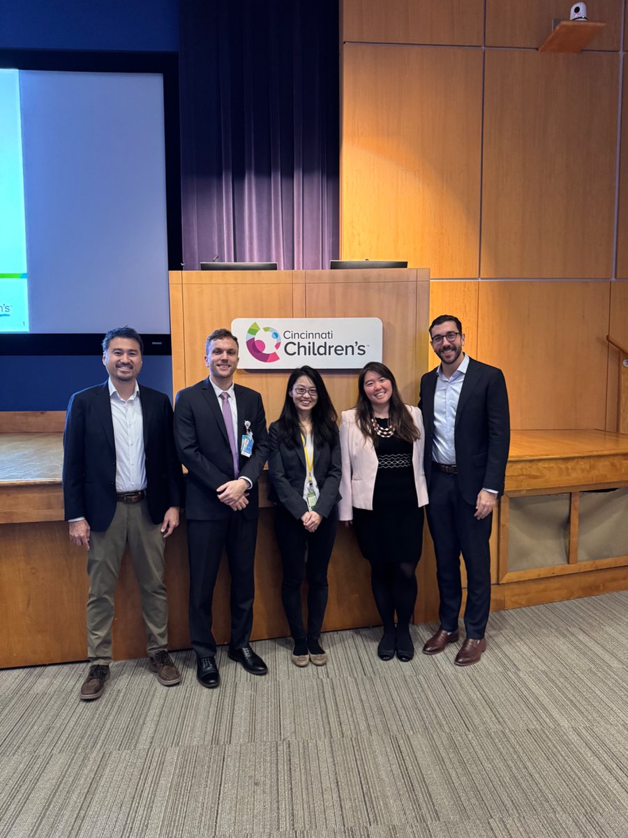 Rhodes Hambrick, MD, MS (@rhodeshambrick) on Twitter photo Very proud to return to my fellowship Alma mater to co-present Pediatric Grand Rounds at <a href="/CincyChildrens/">Cincinnati Children's</a> with this stellar group of pediatric clinical pharmacologists: one dose does indeed NOT fit all! 💊🫘🧬🧪
Thank you <a href="/STangGirdwood/">Sonya Tang Girdwood 鄧 智佳, MD, PhD</a> for being a great host! Very proud to return to my fellowship Alma mater to co-present Pediatric Grand Rounds at <a href="/CincyChildrens/">Cincinnati Children's</a> with this stellar group of pediatric clinical pharmacologists: one dose does indeed NOT fit all! 💊🫘🧬🧪
Thank you <a href="/STangGirdwood/">Sonya Tang Girdwood 鄧 智佳, MD, PhD</a> for being a great host!