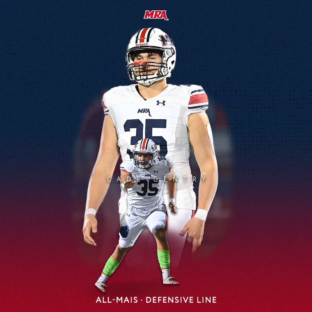 𝗔𝗟𝗟-𝗠𝗔𝗜𝗦 𝗗𝗘𝗙𝗘𝗡𝗦𝗘

Jackson Toler - LB
DJ Watkins - DB
Cade Gentry - DL
Matthew Perkins - DB