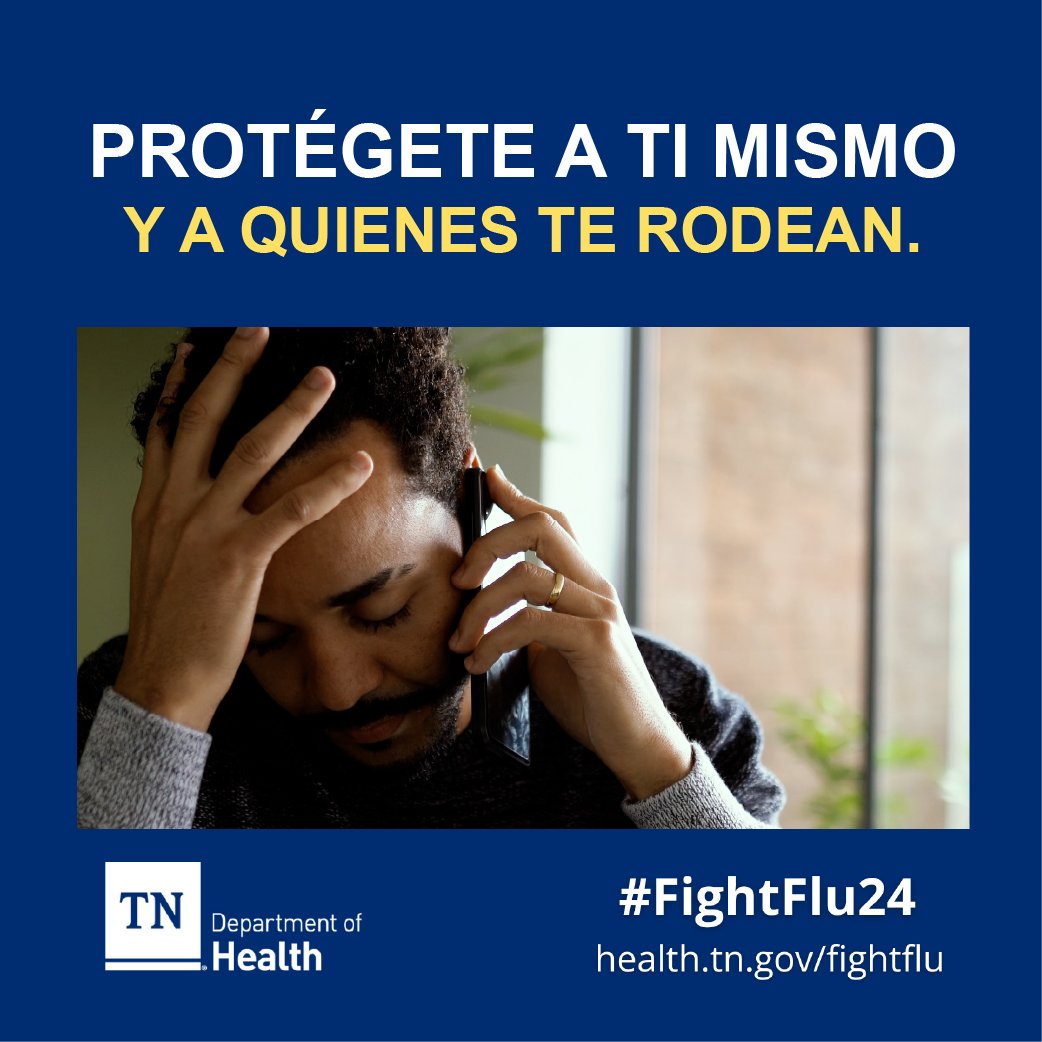 TNDeptofHealth's tweet photo. A nivel nacional, se podrían prevenir 7,5 millones de enfermedades, 105.000 hospitalizaciones y 6.300 muertes anualmente si más personas decidieran vacunarse contra la gripe.

Vacúnate contra la gripe - https://t.co/GKNUgqDqXH. 

#FightFlu24 https://t.co/8lK164elDL