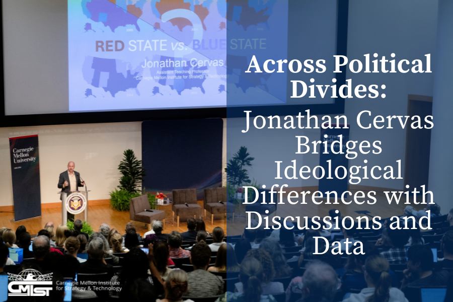 Amid concern about increasing polarization in the United States, electoral politics expert and CMIST faculty member Jonathan Cervas takes a measured, data-driven approach, both in and out of the classroom. Read about his approach cmu.edu/cmist/news-eve…