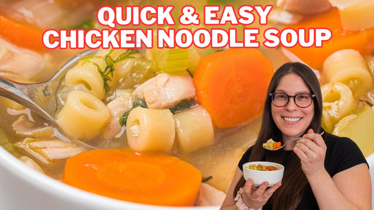Quick and Easy Chicken Noodle Soup Recipe in just 30 minutes! youtu.be/N5F-YkYvXIk?si… via <a href="/YouTube/">YouTube</a>