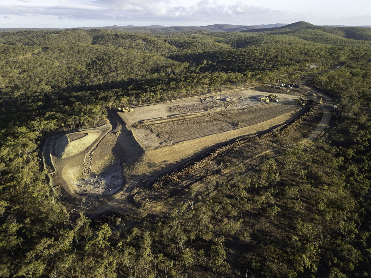 RainforestsAus's tweet image. BREAKING: Lotus Creek wind farm (Central Qld) destruction begins. 101 koalas and 138 Greater Gliders were found in this project area. Thriving, healthy populations of Endangered species. Their homes are being smashed to peices for a wind farm. The insanity must stop.