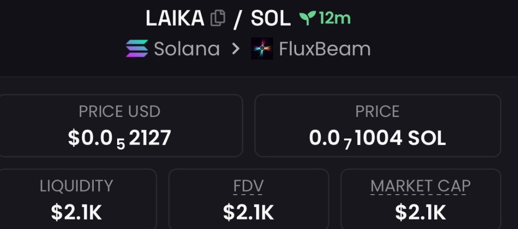 cryptoadar's tweet photo. Solaba meme xoin Highlighted $LAIKA at $2.1k Mcap in my private TG Channel https://t.co/CUe9fZAasG