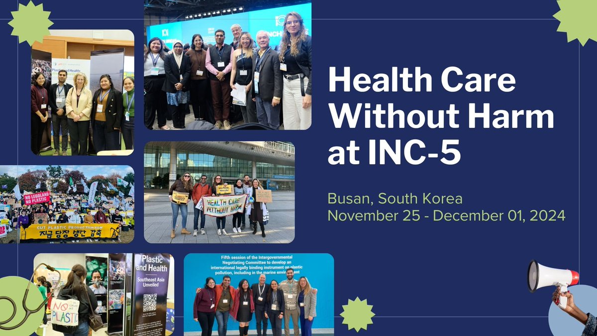 HCWH - Global (@hcwhglobal) on Twitter photo Over a week after #INC5 wrapped up, our resolve for a health-protective #GlobalPlasticsTreaty remains stronger than ever
🎥 Watch highlights, frustrations & hopes shared by our delegation during the final hours in Busan
Let’s keep the momentum alive!
👉youtu.be/9RyD9rgVgwg?si… Over a week after #INC5 wrapped up, our resolve for a health-protective #GlobalPlasticsTreaty remains stronger than ever
🎥 Watch highlights, frustrations & hopes shared by our delegation during the final hours in Busan
Let’s keep the momentum alive!
👉youtu.be/9RyD9rgVgwg?si…