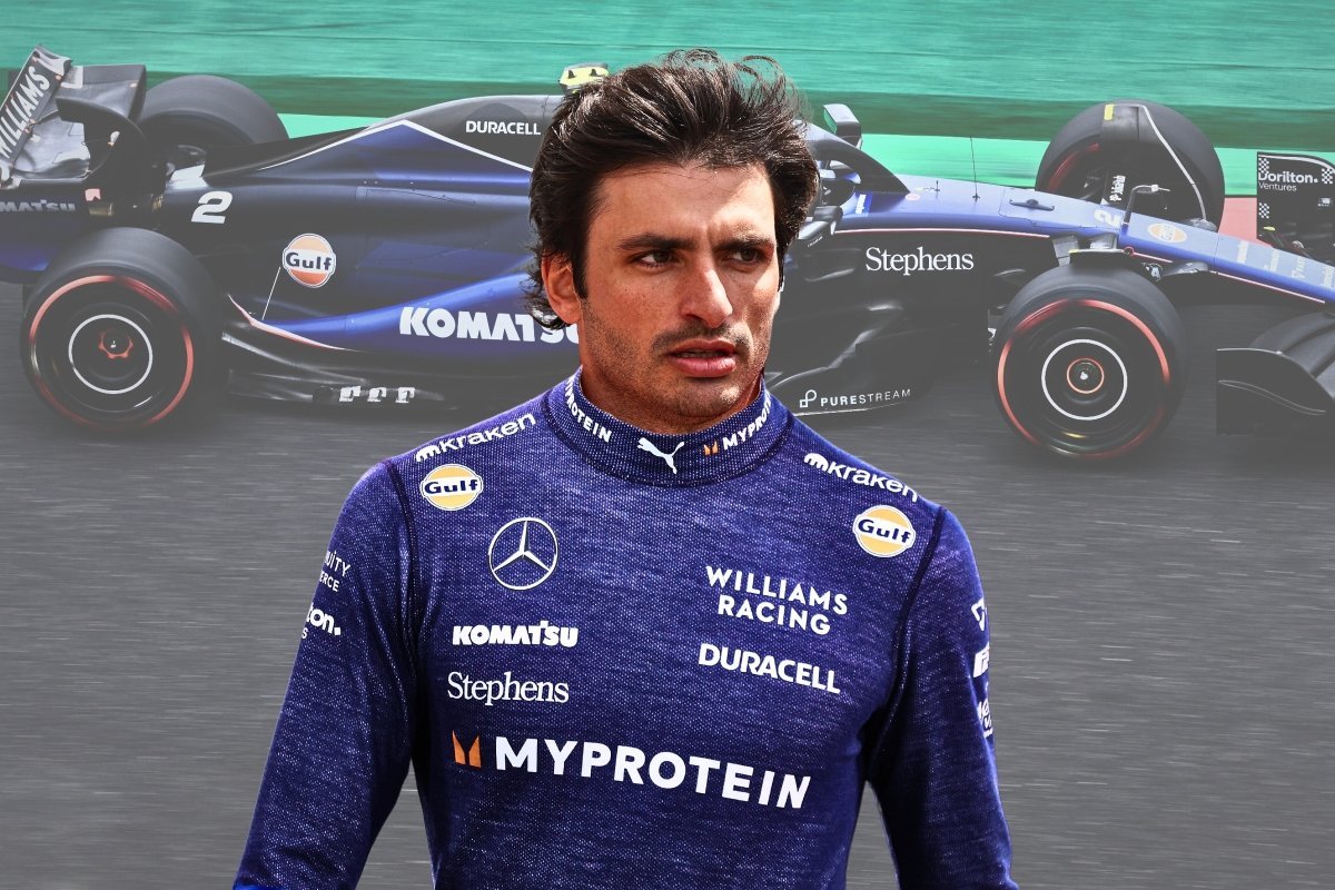ElReyGuiri's tweet photo. 🐐 Carlos Sainz contó el domingo que en las últimas vueltas ya pensaba en cómo ayudar a Williams:

"No te voy a mentir, creo que mis últimas vueltas, [...] ya estaba empezando a sentir cosas en el coche y tratando de decir, 'recuerda cómo se siente esto"

"Porque mañana y el martes tengo que recordar por qué este monoplaza es rápido en esta curva y por qué se siente bien"

📰 Motorsport