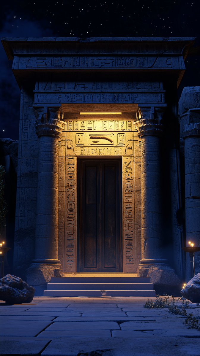 Malzahran2's tweet photo. Gateway to the Ancients β¨
Under the starlit sky, this ancient Egyptian doorway glows with mystery. π₯
What secrets lie beyond ? π
Image Created by #midjourney
#AncientEgypt #MysticalVibes #TimelessSecrets https://t.co/Xck3ydwhGf